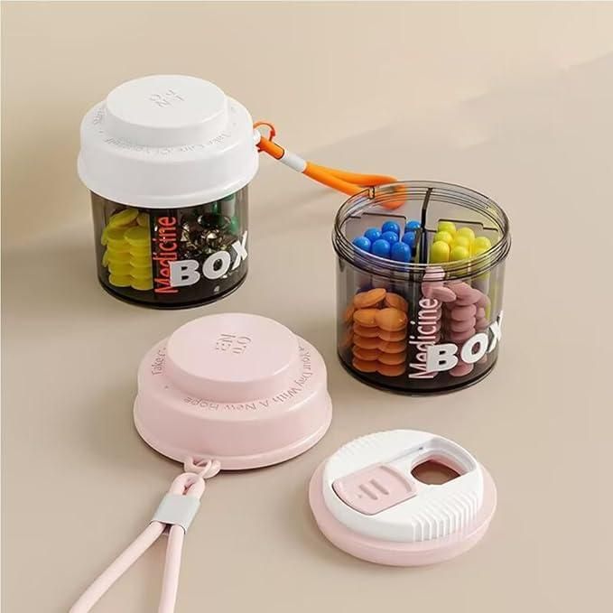 Mini Medicine Pill Organizer Box – Portable Tablet Storage Container