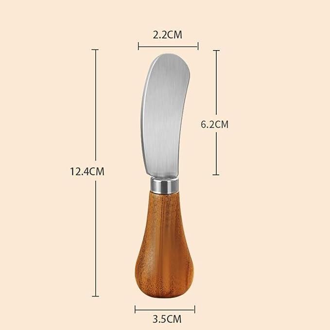 Stainless Steel Butter Knife with Wooden Handle – Pack of 2