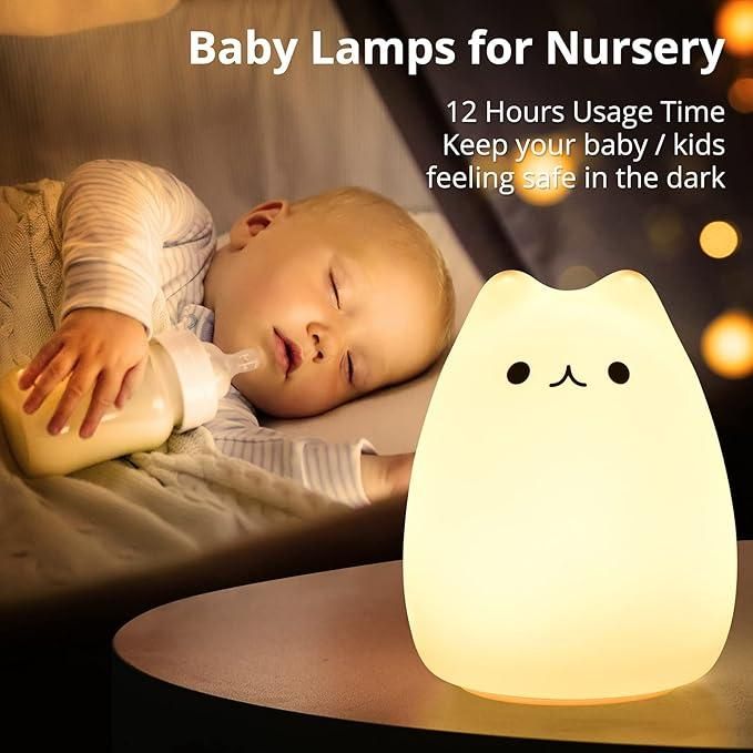 Little Cat Silicone Light – Cute Night Lamp for Kids (Pack of 1)