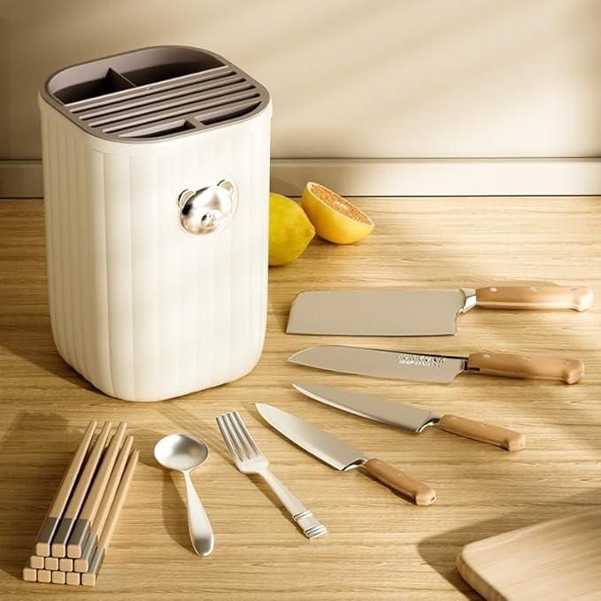 Multifunctional Kitchen Knife Holder & Cutlery Storage Organizer (Pack of 1)