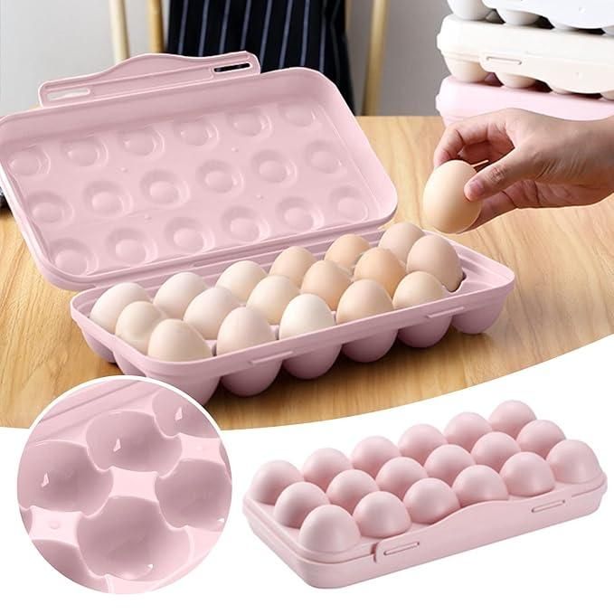 Stackable BPA-Free Egg Holder Tray – Kitchen Storage Organizer