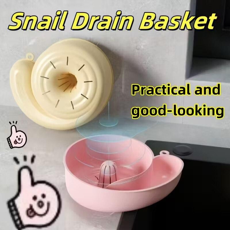 Snail-Shaped Multi-Purpose Drain Basket – Rinse, Drain & Serve
