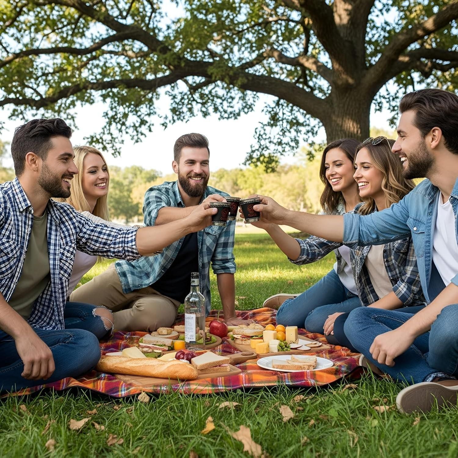 4-Piece 70ml Travel Cups Set with Leather Case – Portable Stainless Steel Mini Cups