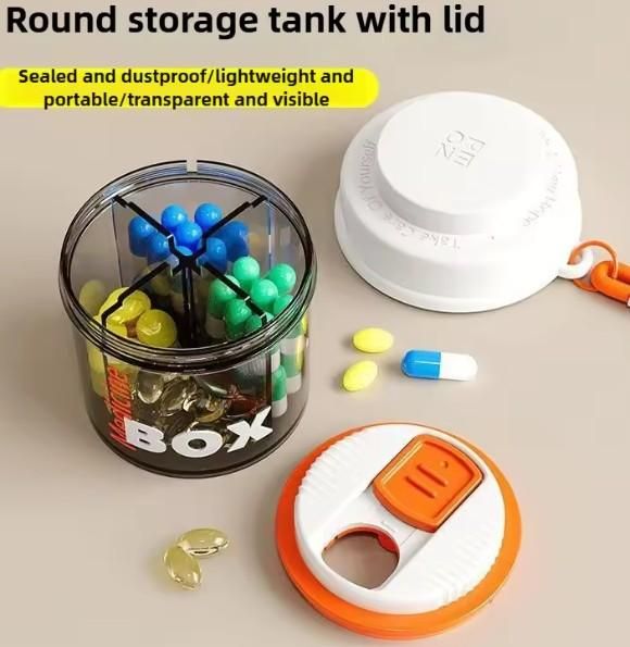 Mini Medicine Pill Organizer Box – Portable Tablet Storage Container