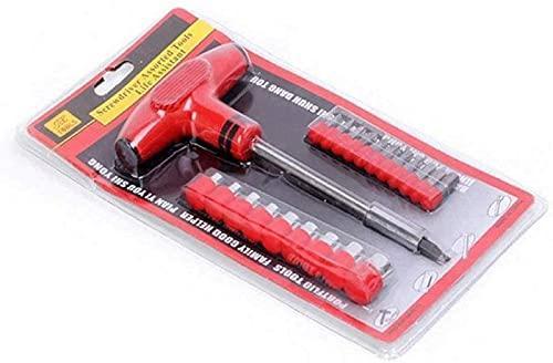T-Shape Screwdriver Set with Ratchet & Socket Spanner – 24-Piece Home & Car Repair Tool Kit