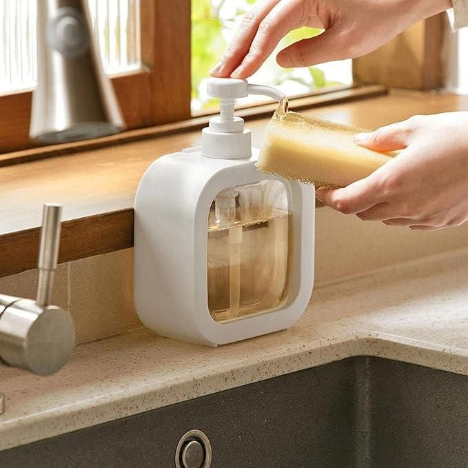 Large Capacity Plastic Soap Dispenser Bottle – Bathroom & Kitchen Liquid Dispenser