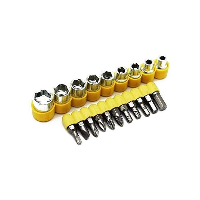 T-Shape Screwdriver Set with Ratchet & Socket Spanner – 24-Piece Home & Car Repair Tool Kit