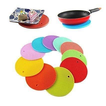 Heat Resistant Silicone Placemat & Pot Holder – Multipurpose Table Mat (Pack of 2)