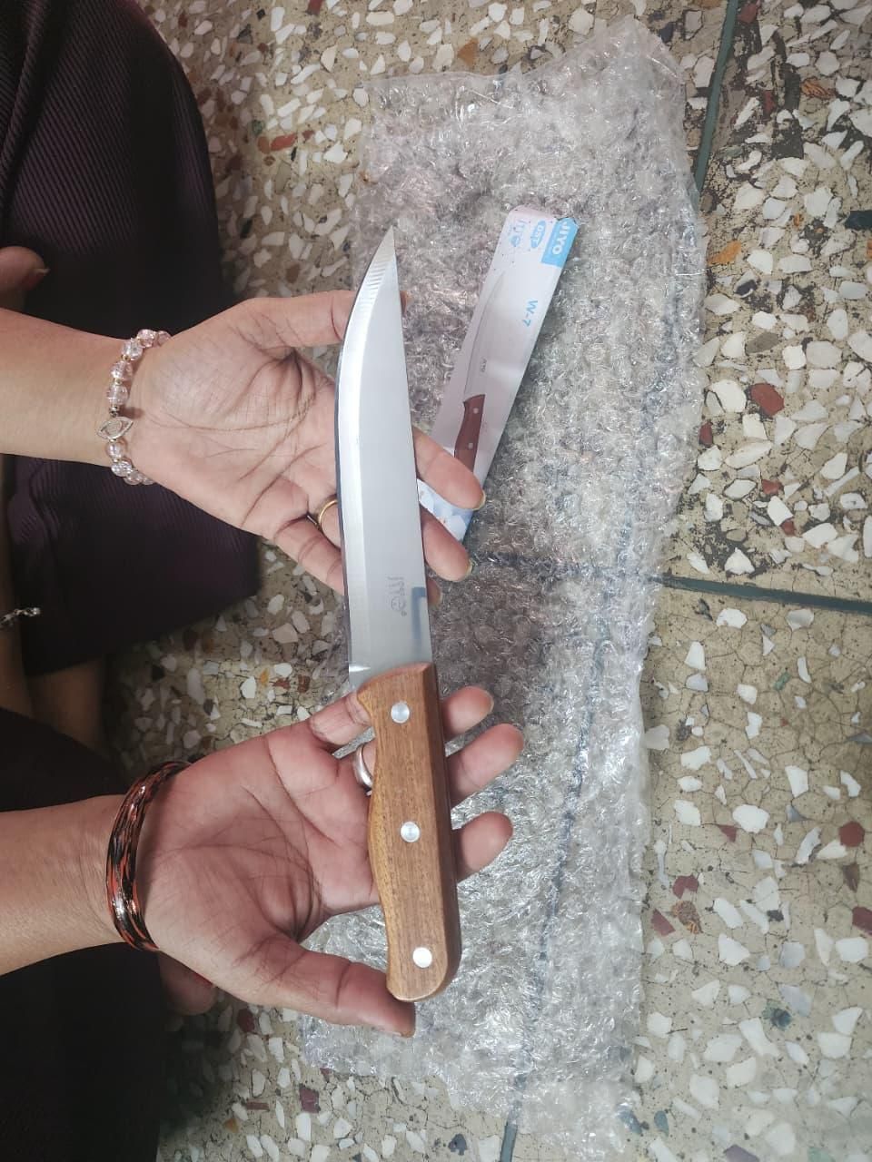 8-Inch Chef Knife – Rosewood Handle Stainless Steel Kitchen Knife