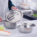 3-in-1 Stainless Steel Kitchen Drain Basket Set – Strainers for Sink & Kitchen