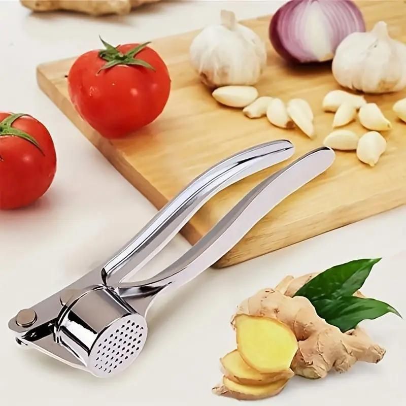 Manual Aluminum Garlic Crusher & Ginger Mincer – Easy Handheld Kitchen Tool