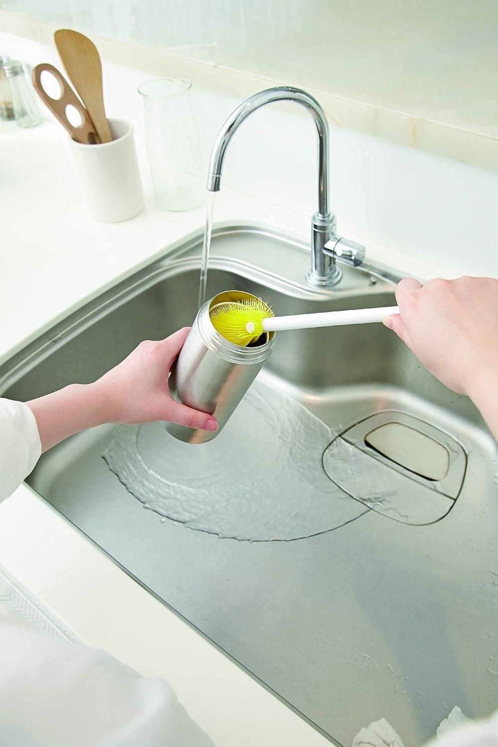 Bottle Washing Brush for Kitchen & Baby Bottles – Long Handle Cleaning Brush (Pack of 1)