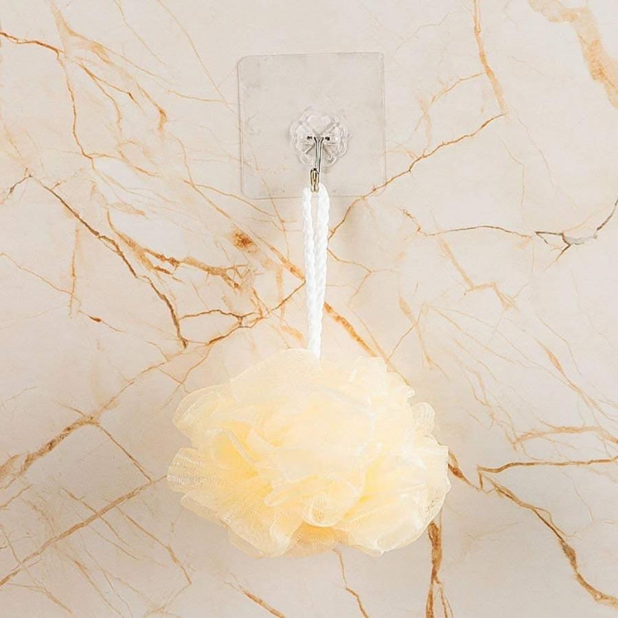 Transparent Seamless Self-Adhesive Hooks – Waterproof Heavy Duty (Pack of 6)