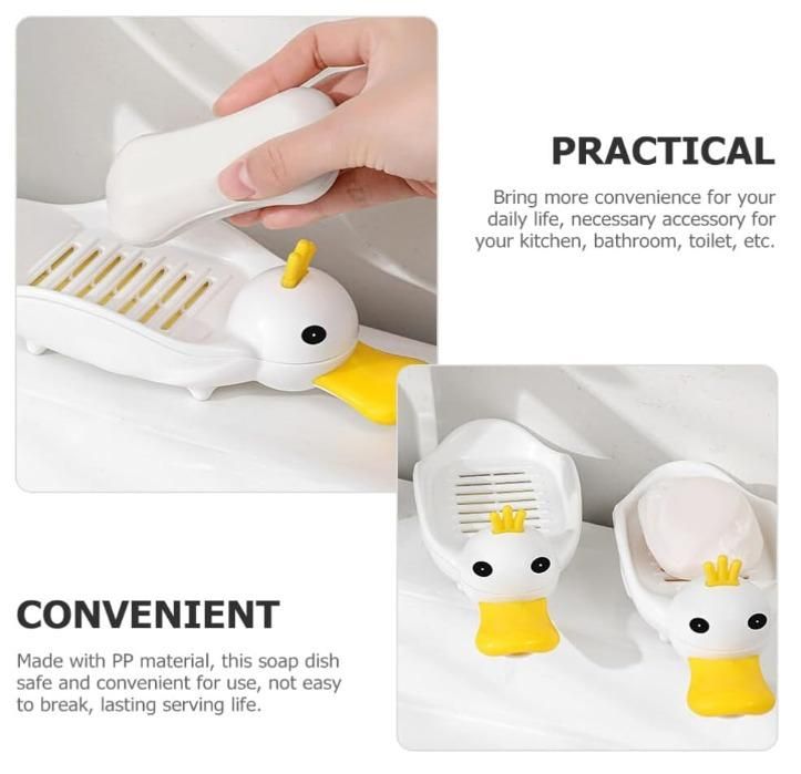 Self-Draining Soap Dish – Plastic Bathroom Soap Holder