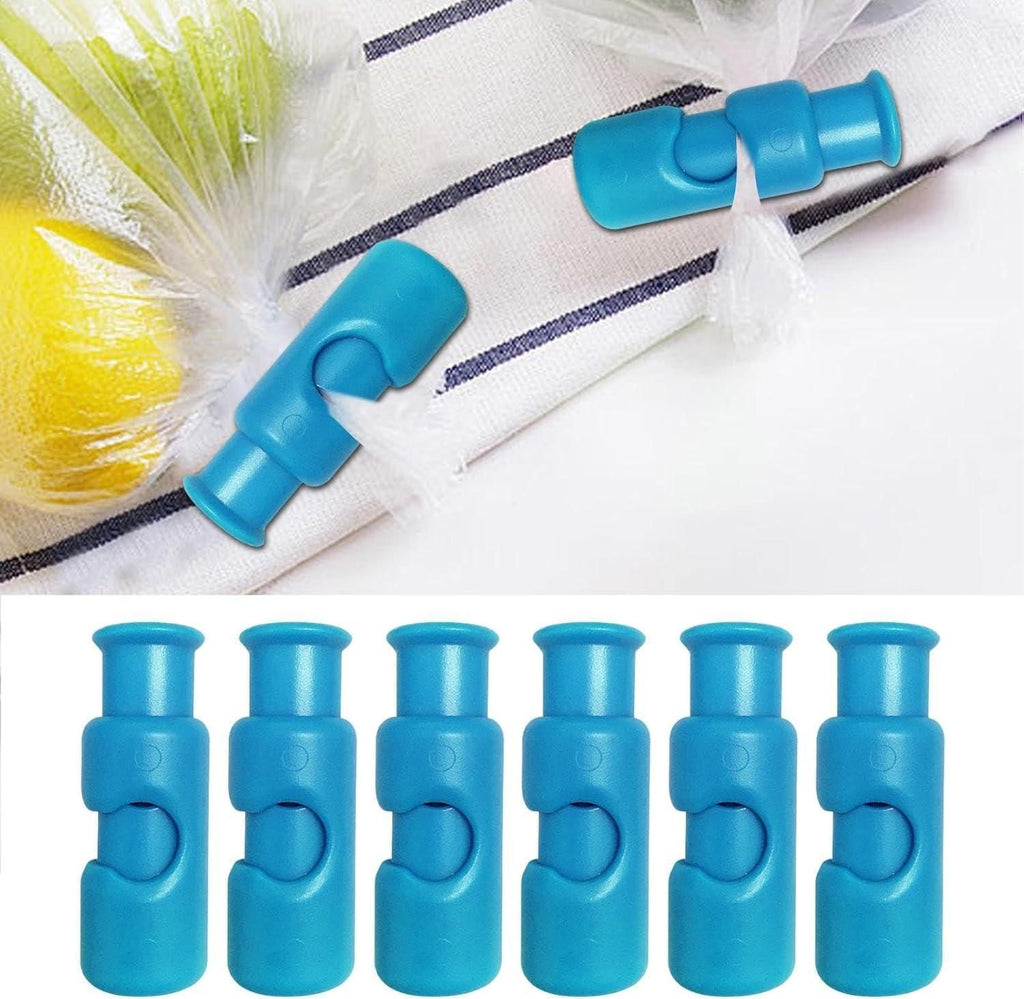 Plastic Food Sealing Clips – Airtight Bag Clips (Pack of 6)