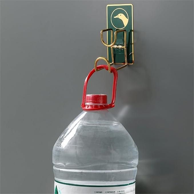 Wall Mounted Light Hanging Rack – Gold Finish Decorative Hooks (Pack of 2)