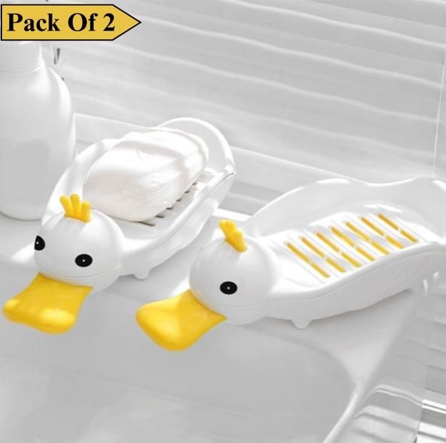 Self-Draining Soap Dish – Plastic Bathroom Soap Holder