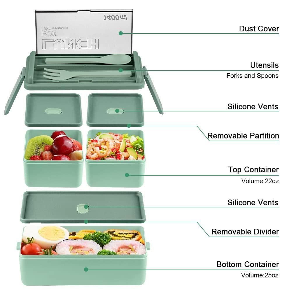 Bento Compartment Lunch Box – Leakproof & Portable Meal Storage