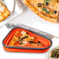 Collapsible Silicone Pizza Slice Storage Container with 5 Trays – Microwave & Dishwasher Safe