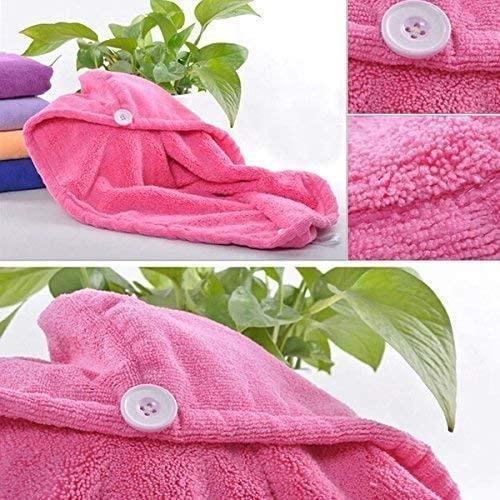 Super Absorbent Hair Towel Wrap – Quick Dry Magic Hair Drying Towel (Pack of 4, Multicolor)
